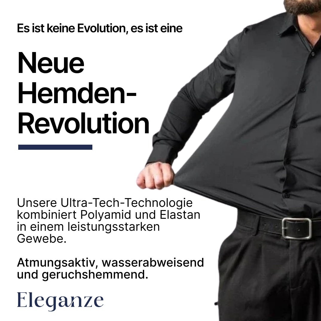 Komfort Tech – Herrenhemd mit flexibler Technologie [KAUFE 1, ERHALTE 1 GRATIS]