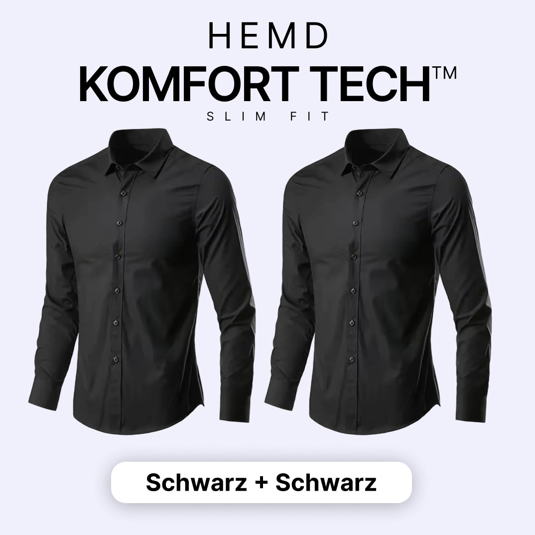 Komfort Tech – Herrenhemd mit flexibler Technologie [KAUFE 1, ERHALTE 1 GRATIS]