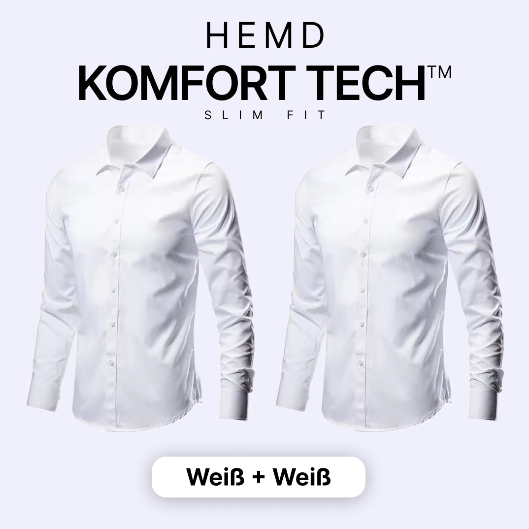 Komfort Tech – Herrenhemd mit flexibler Technologie [KAUFE 1, ERHALTE 1 GRATIS]