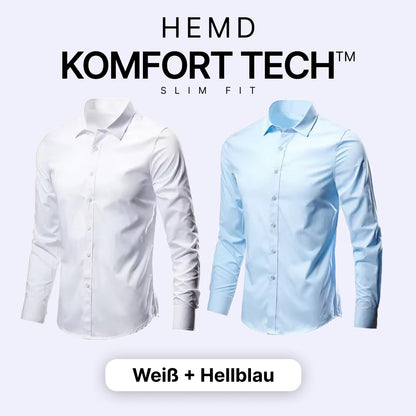 Komfort Tech – Herrenhemd mit flexibler Technologie [KAUFE 1, ERHALTE 1 GRATIS]