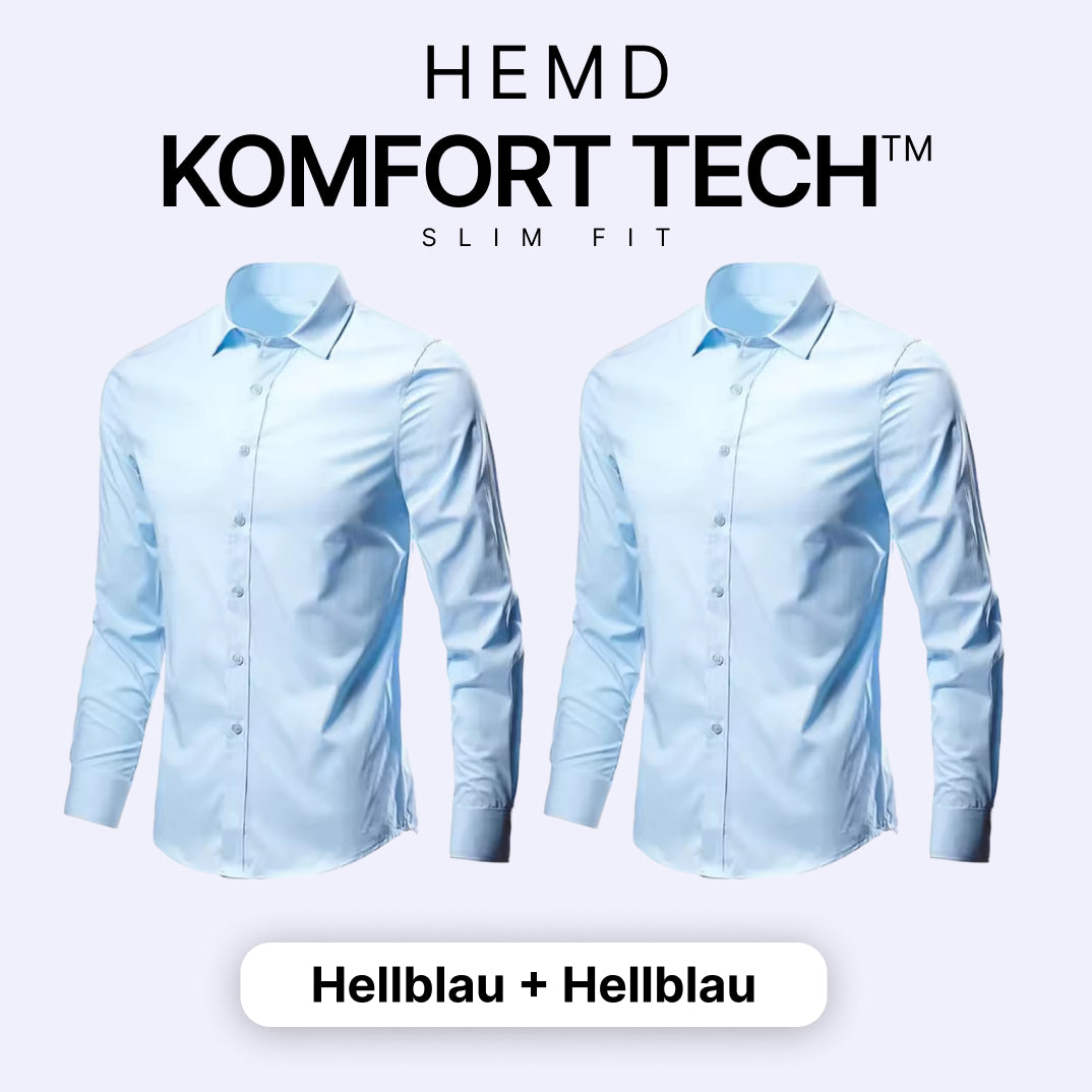 Komfort Tech – Herrenhemd mit flexibler Technologie [KAUFE 1, ERHALTE 1 GRATIS]